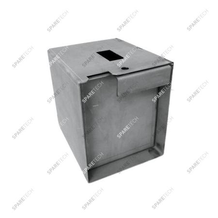 Stainless steel coin box for fixing under the coin acceptor