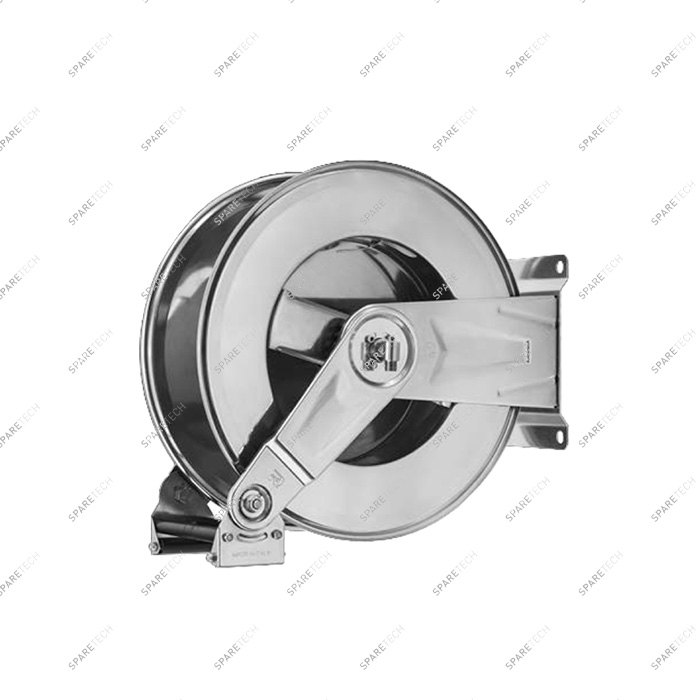 Stainless steel hose reel RAMEX 1100 with wall holder and hose 20m