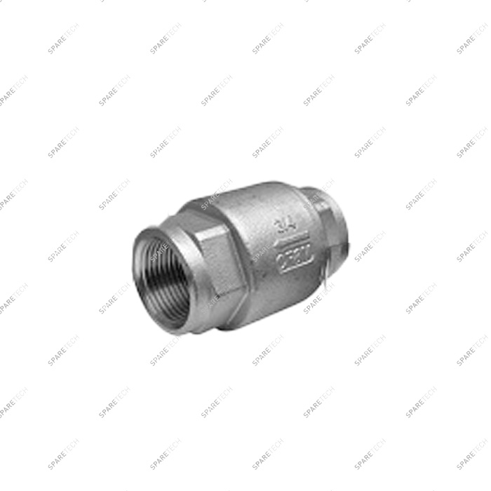 Stainless steel check valve FF3/4'' low pressure 16bar