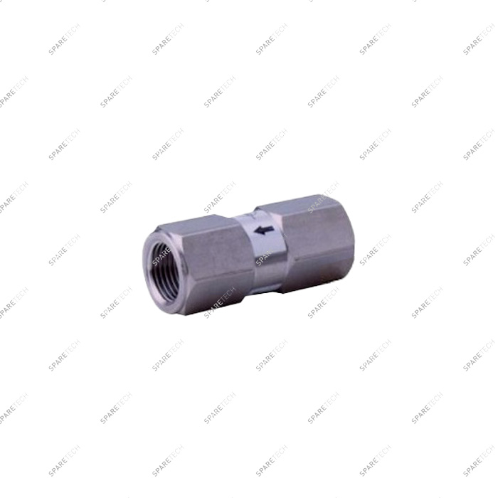 High Pressure Stainless steel check valve FF1/2'' (VITON), P.A.