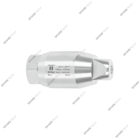 Rotornozzle MOSjet, stainless steel with filter G1/4F 150bar 24°, 3.0