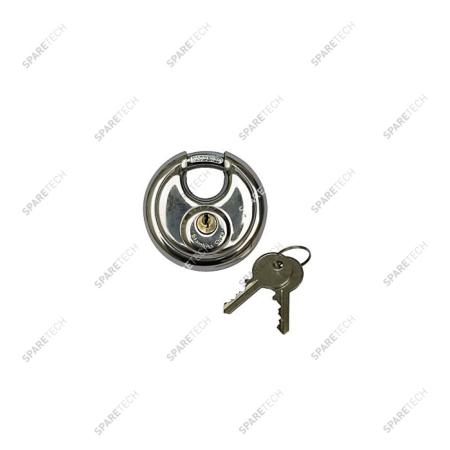 Stainless steel safety padlock D.70mm