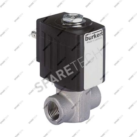 Stainless steel HP solenoid valve 6027, 1.5 mm, 150bar, G1/4" 24VAC