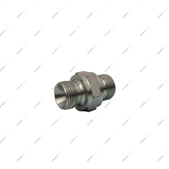 Hex pipe nipple BSP60 MM3/8'', galvanised steel