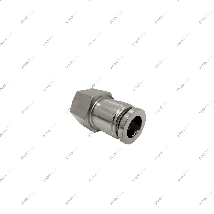 Straight connection stainless steel F1/4" for 6-8mm hose