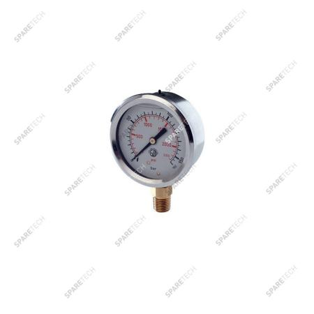 Pressure gauge 0-160bar bottom mount M1/4" D60mm
