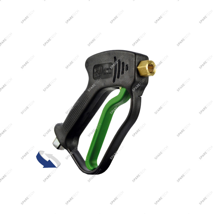 AURA weeping spray gun, stainless steel swivel, 25L/min, closed in HP