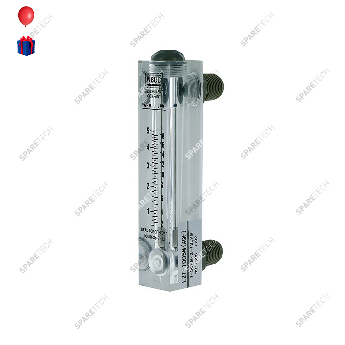 Flowmeter M 1/2" 400L/h, 17x3cm