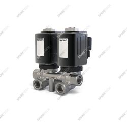 High pressure valve bloc with 2 valve N°8820, 6mm 160bar 24VDC G3/8"