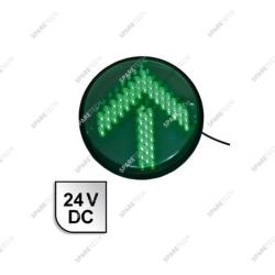 Green arrow LED light 24VDC, D.200mm