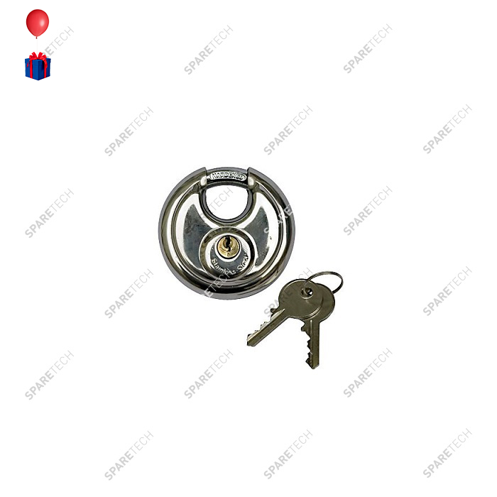 Stainless steel safety padlock D.70mm 