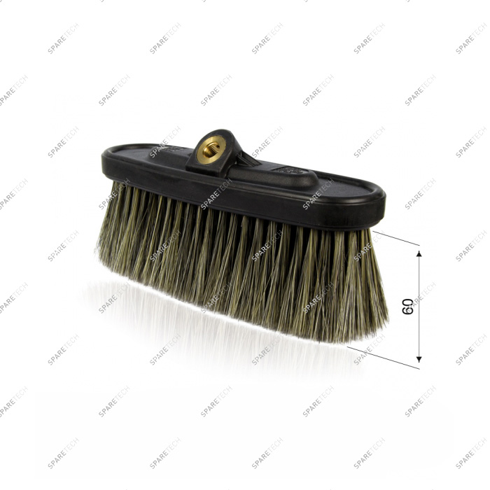 Monobloc brush with long mixed bristles 6cm F1/4" MTM