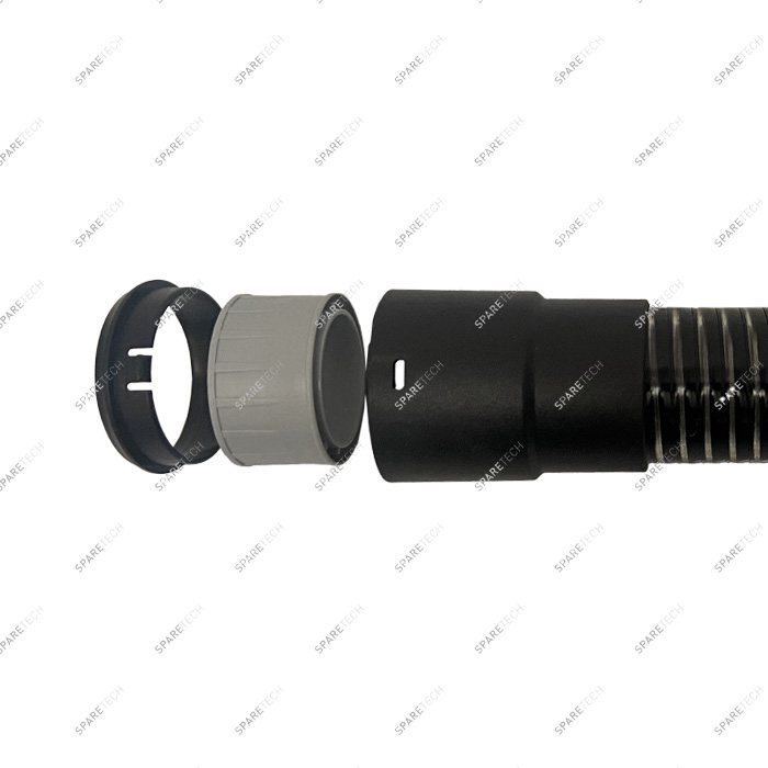 Unbreakable nozzle for 38mm hose with anti-theft system 