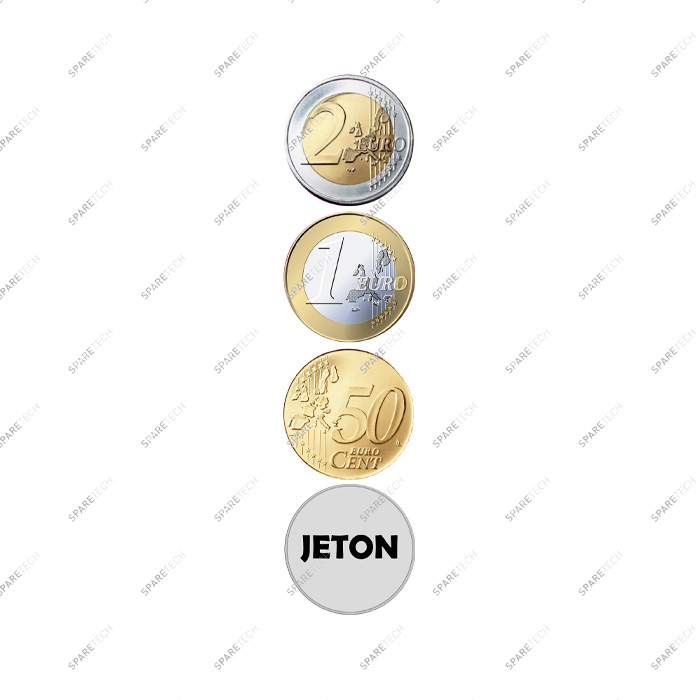 Sticker 0.5€, 1€, 2€ and JETON