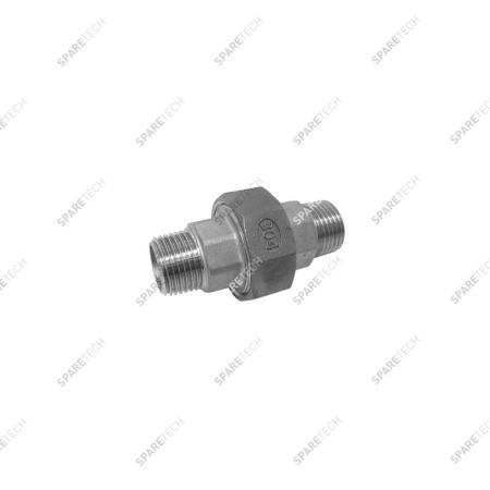 Stainless steel conical union nipple MM1"