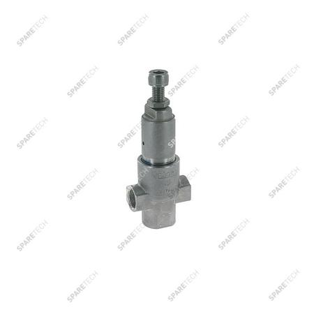 Stainless steel pressure regulation valve 2 x F3/8" + by-pass F3/8"