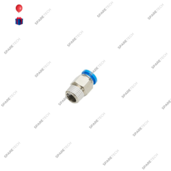 Straight connection brass nickel plated M1/4" for 6-8mm hose