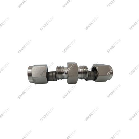 Dual olive screw coupling, doppelt, for DN8 pipe