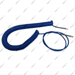 Blue spiral hose 17m for foam, 7x10mm, with SS connectors F1/4"