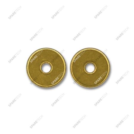 Brass token 25.7x1.8mm with D6mm hole