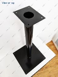 Floor mounted stainless steel pole for control box 1403130