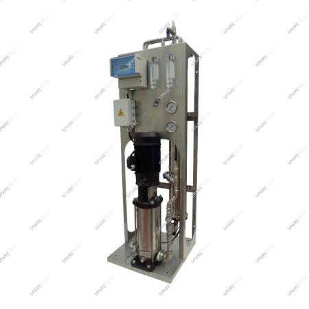 RO unit 800L/h with 4 x 4040 membranes & 1 vertical pump 380V