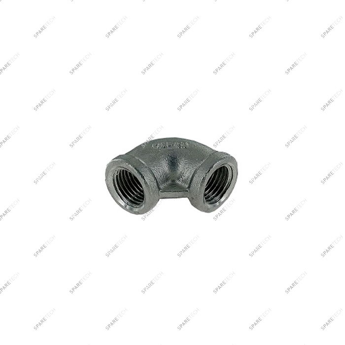 Stainless steel 90° elbow FF3/8"