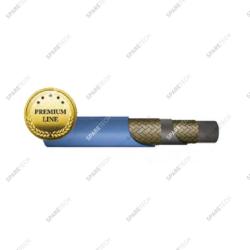 Blue HP double wire steel hose per meter