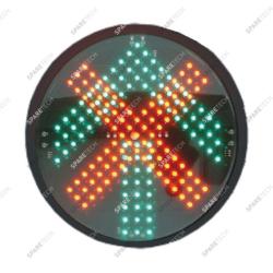 Green arrow + red cross LED light, 220V D.200mm