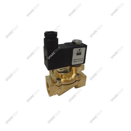 Brass solenoid valve FF1/2", 24VDC EPDM