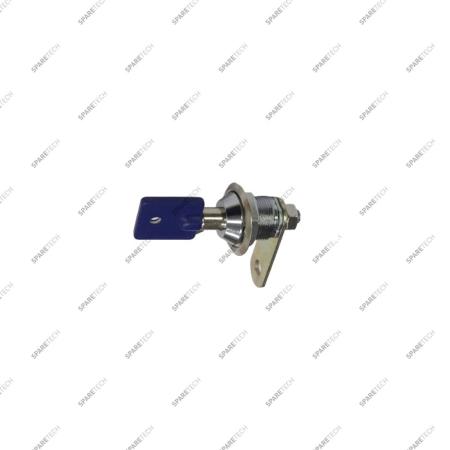 Lock and key for coin acceptor door 