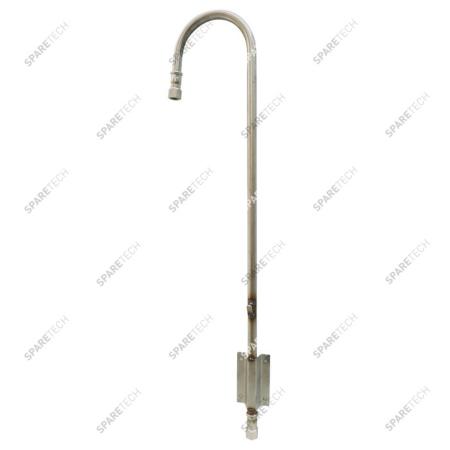 Bent stainless steel hose holder, 85cm FF1/2", right