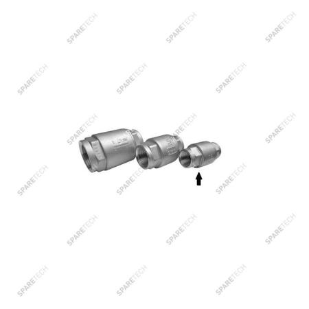 Stainless steel check valve FF1/2" low pressure 16bar