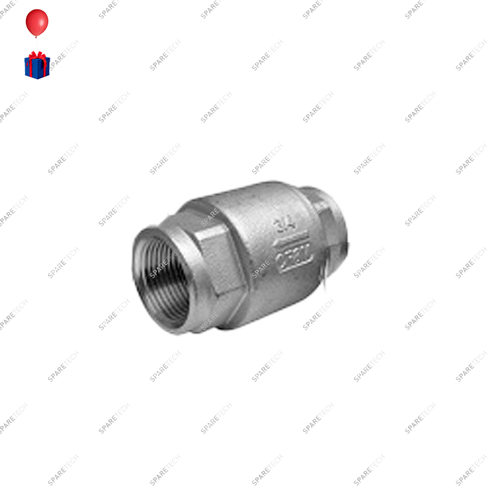 Stainless steel check valve FF3/4'' low pressure 16bar