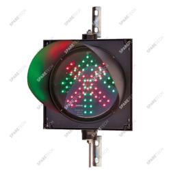 Single cabinet with green arrow and red cross 220V, 35x35cm