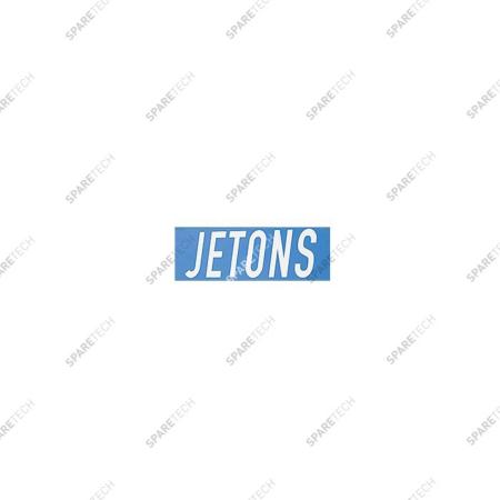Sticker "JETONS", blue, 40x15 cm