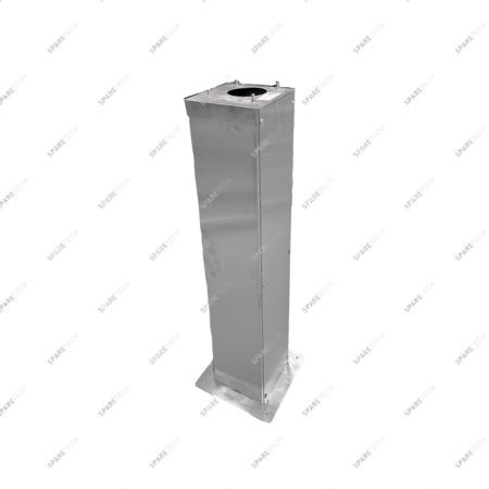 Floor mounted stainless steel pole for control box 1403130