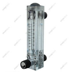 Flowmeter 400L/h, M1/2" , with regulation valve, back mount