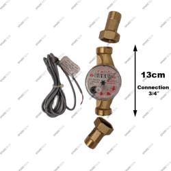 Water meter for hot water MM 1'',  0.25L/pulse 2,5 m3