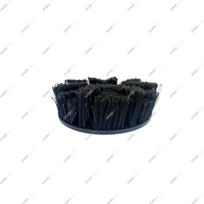 Black round brush for wheels D45cm, PE