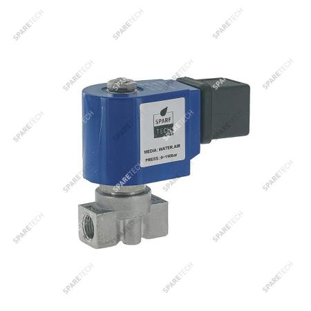 SPARELINE HP Stainless steel solenoid valve 1.5mm, F1/4",24VDC, 86bar