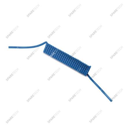 Blue spiral hose 17m for wheelcleaner, without nipple 8*5 mm