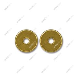 Brass token 26x2.3mm with D6mm hole (per 100)