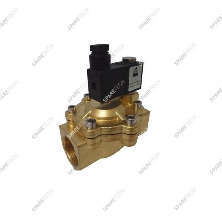 Brass solenoid valve FF1", 24VDC EPDM