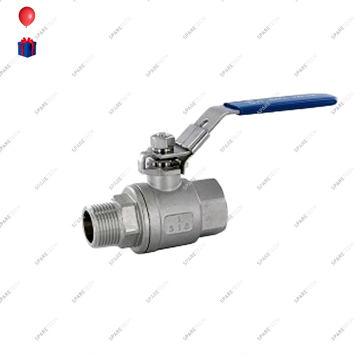 Stainless steel ball valve  MF 1"