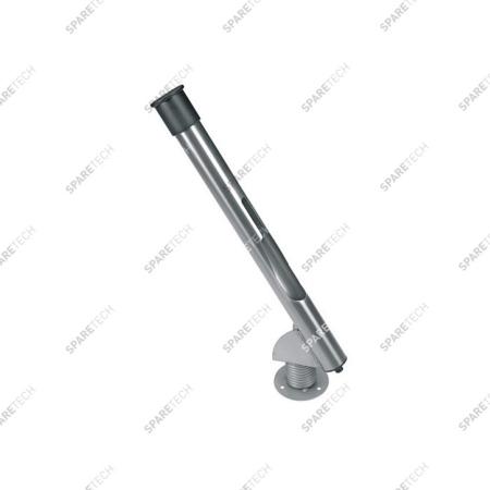 Stainless steel flexible lance holder, ground fixed with safety stop