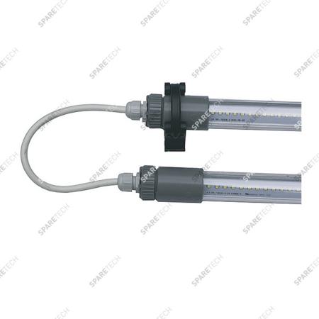 Waterproof LED tube cold white 6500K 150cm 220V 2 connectors